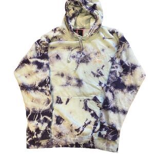 Vtg Jeffree Star Fashion Hoodie Women’s Size M Tie Dye Blue Hooded Sweatshirt